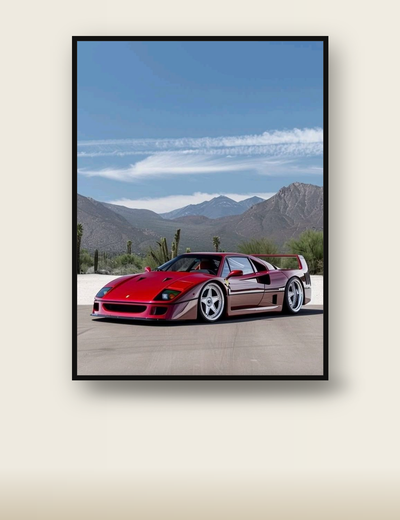 Ferrari F40 Desert poster