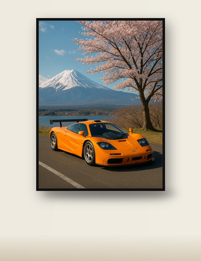 Orange McLaren F1 poster