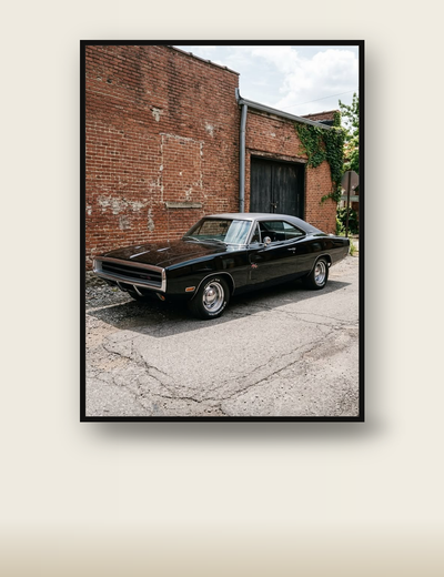 Black Dodge Charger R/T poster